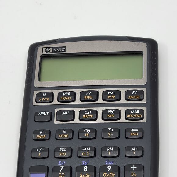 HP Hewlett Packard HP 10bII Financial Calculator With Batteries and Case - Picture 3 of 10